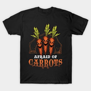 Scary Zombie Carrots Funny Vegtable Horror Themed Apparel T-Shirt